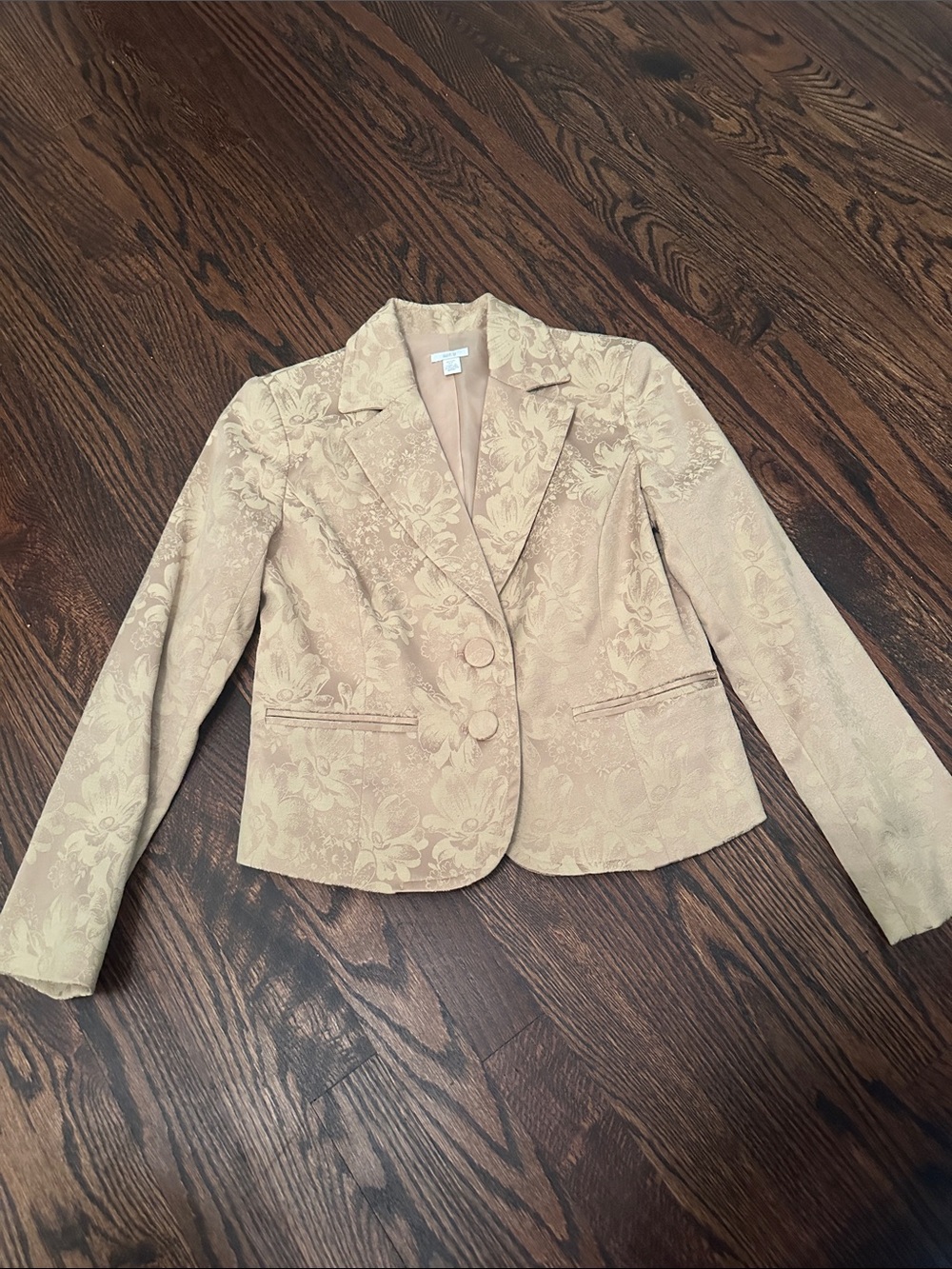 Apt. 9 Floral Jacquard Blazer - Beige 6P
